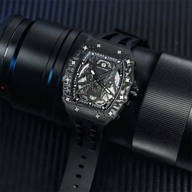 Elemental-Carbon Fiber Automatic Watch TB8207CF - Image 10