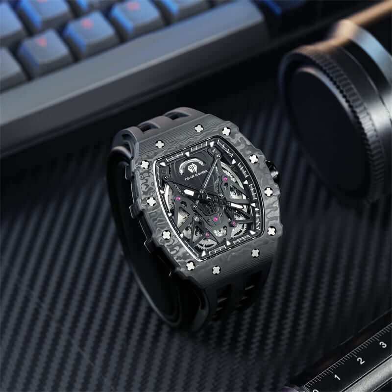 Elemental-Carbon Fiber Automatic Watch TB8207CF - Image 11