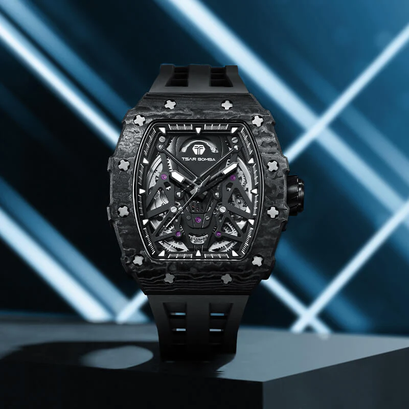 Elemental-Carbon Fiber Automatic Watch TB8207CF - Image 12
