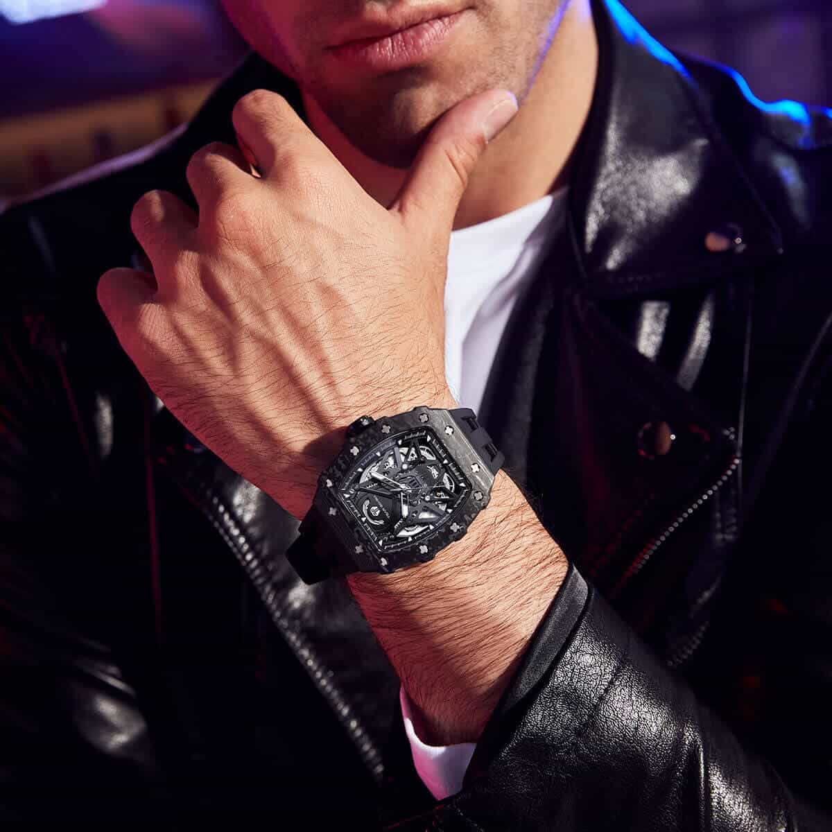 Elemental-Carbon Fiber Automatic Watch TB8207CF - Image 8