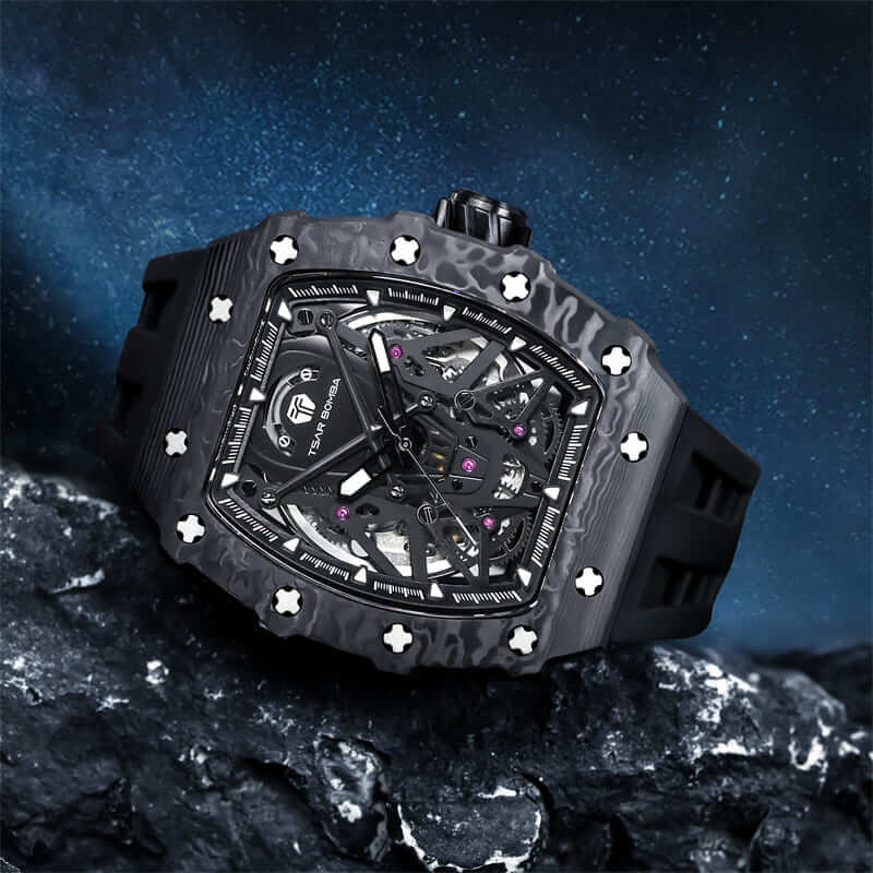 Elemental-Carbon Fiber Automatic Watch TB8207CF - Image 9