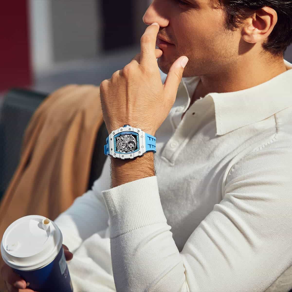 Elemental -Carbon Fiber Mechanical Watch TB8208CF - Image 14