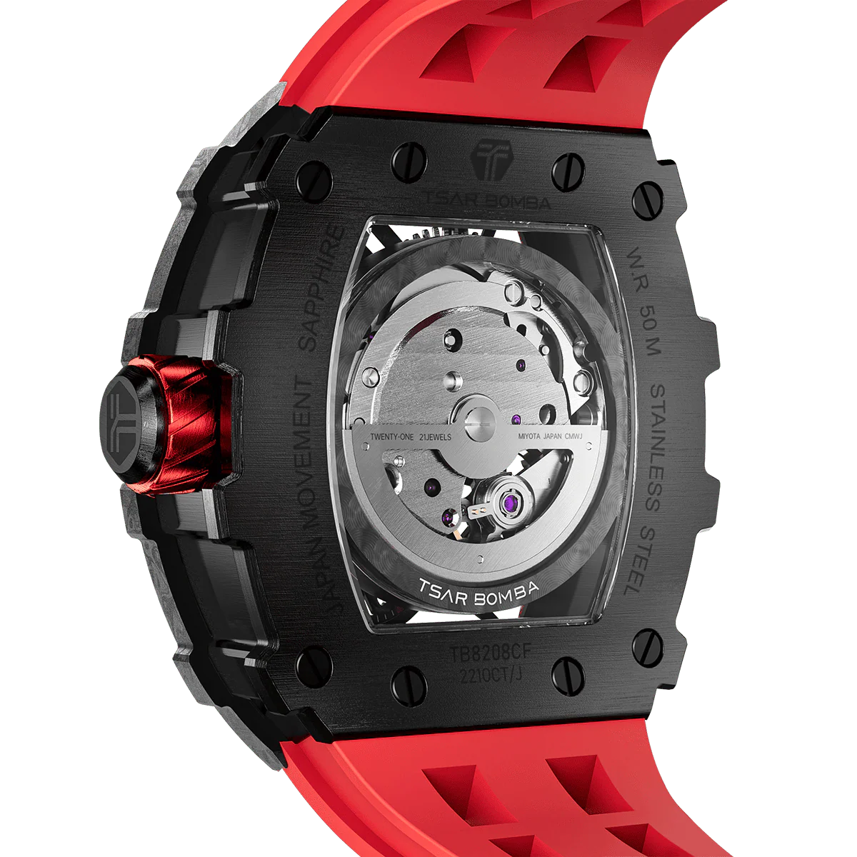 Elemental -Carbon Fiber Mechanical Watch TB8208CF - Image 40