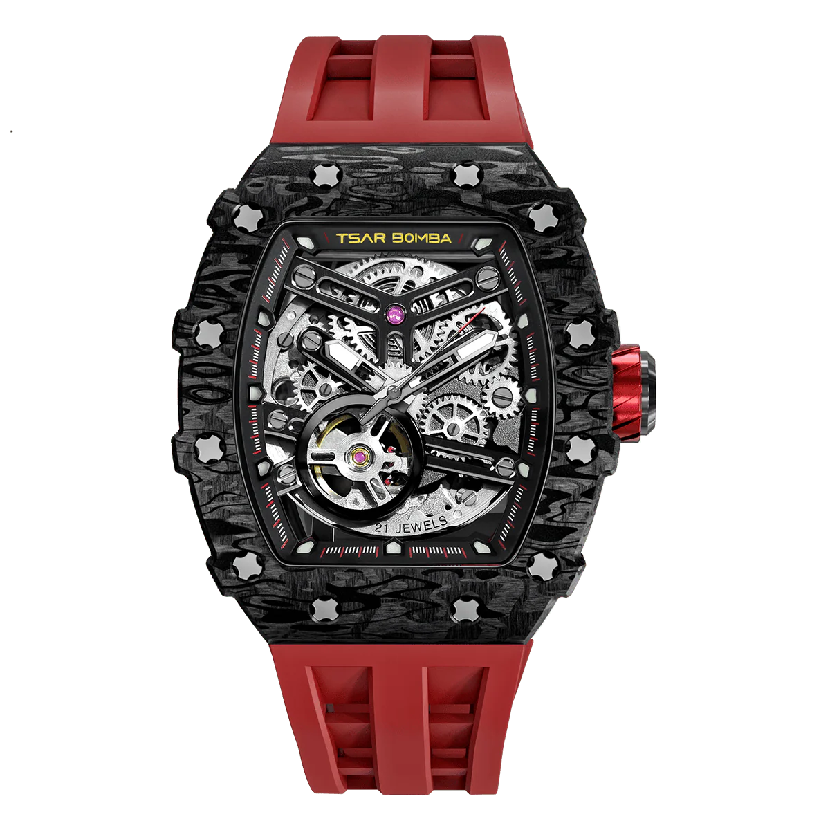 Elemental -Carbon Fiber Mechanical Watch TB8208CF - Image 41