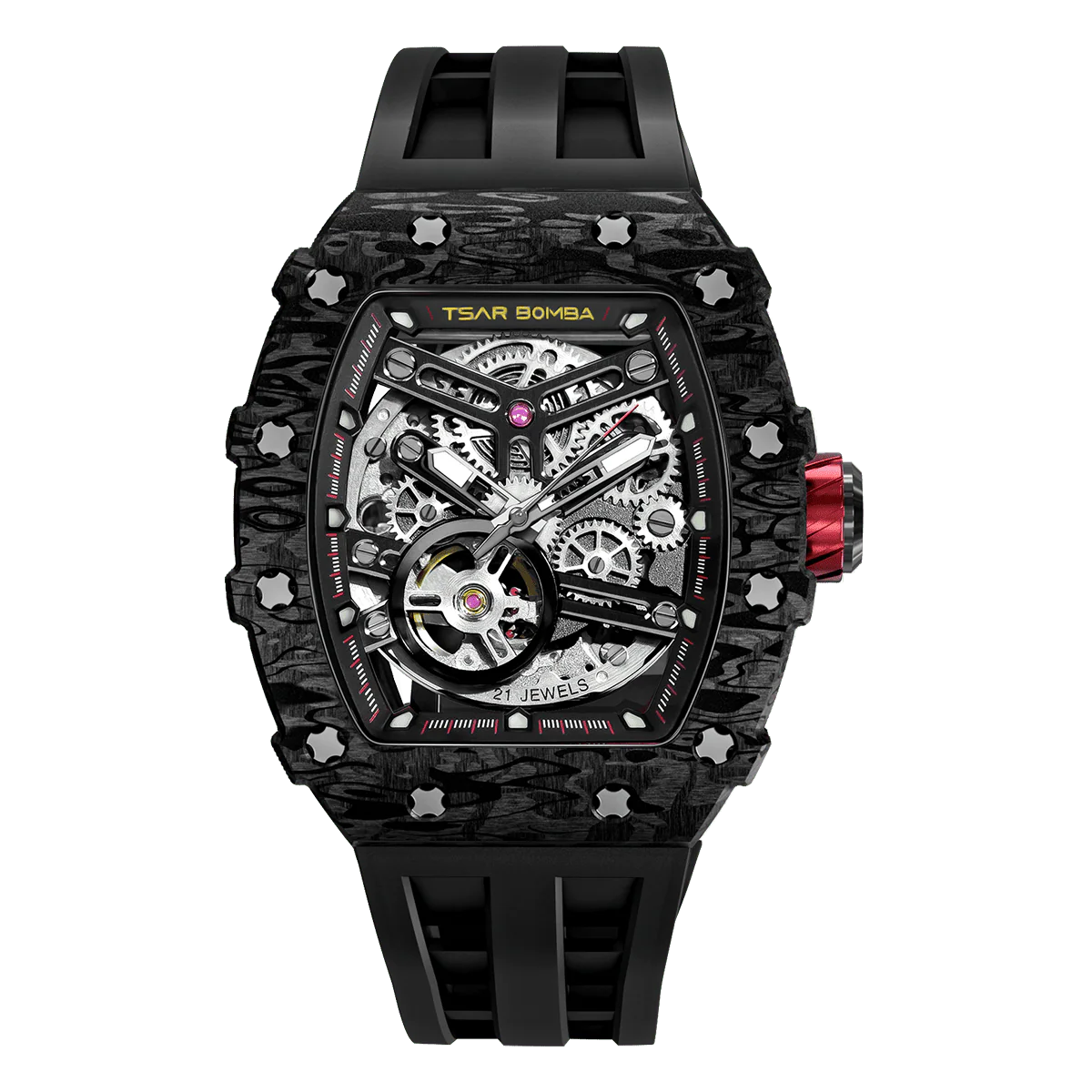 Elemental -Carbon Fiber Mechanical Watch TB8208CF - Image 3