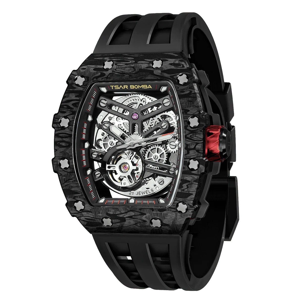 Elemental -Carbon Fiber Mechanical Watch TB8208CF - Image 4