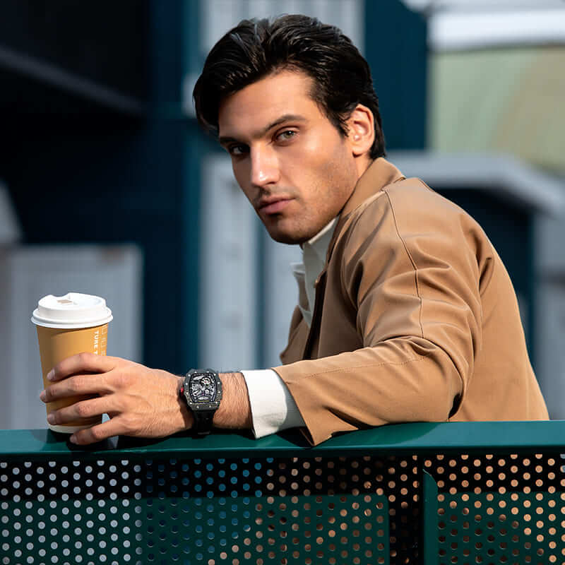 Elemental-Carbon Fiber Automatic Watch TB8208CF - Image 6