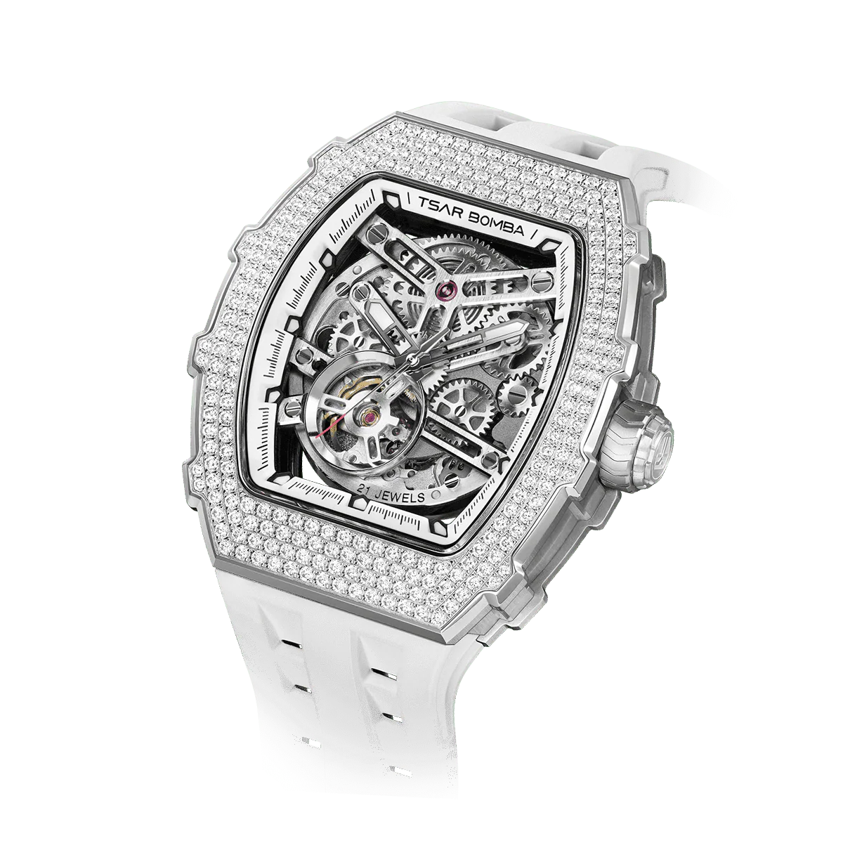 Elemental-Cubic Zirconia Automatic Watch TB8208D - Image 15
