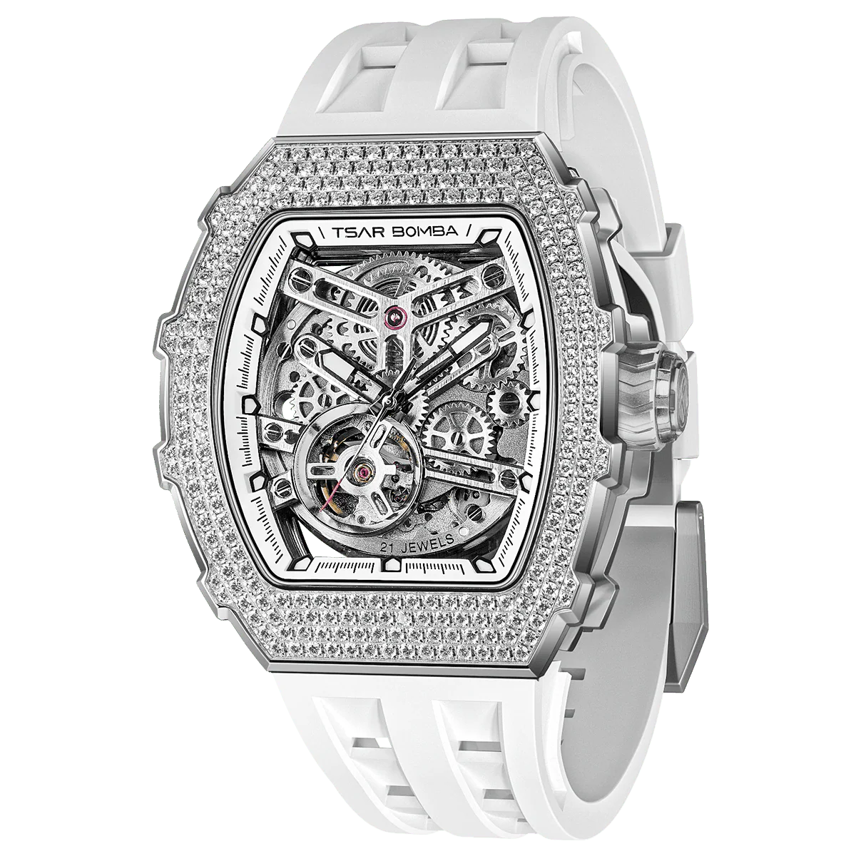Elemental-Cubic Zirconia Automatic Watch TB8208D - Image 18