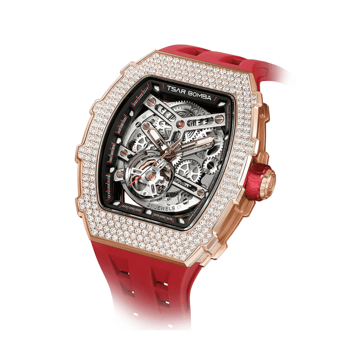Elemental-Cubic Zirconia Automatic Watch TB8208D - Image 8