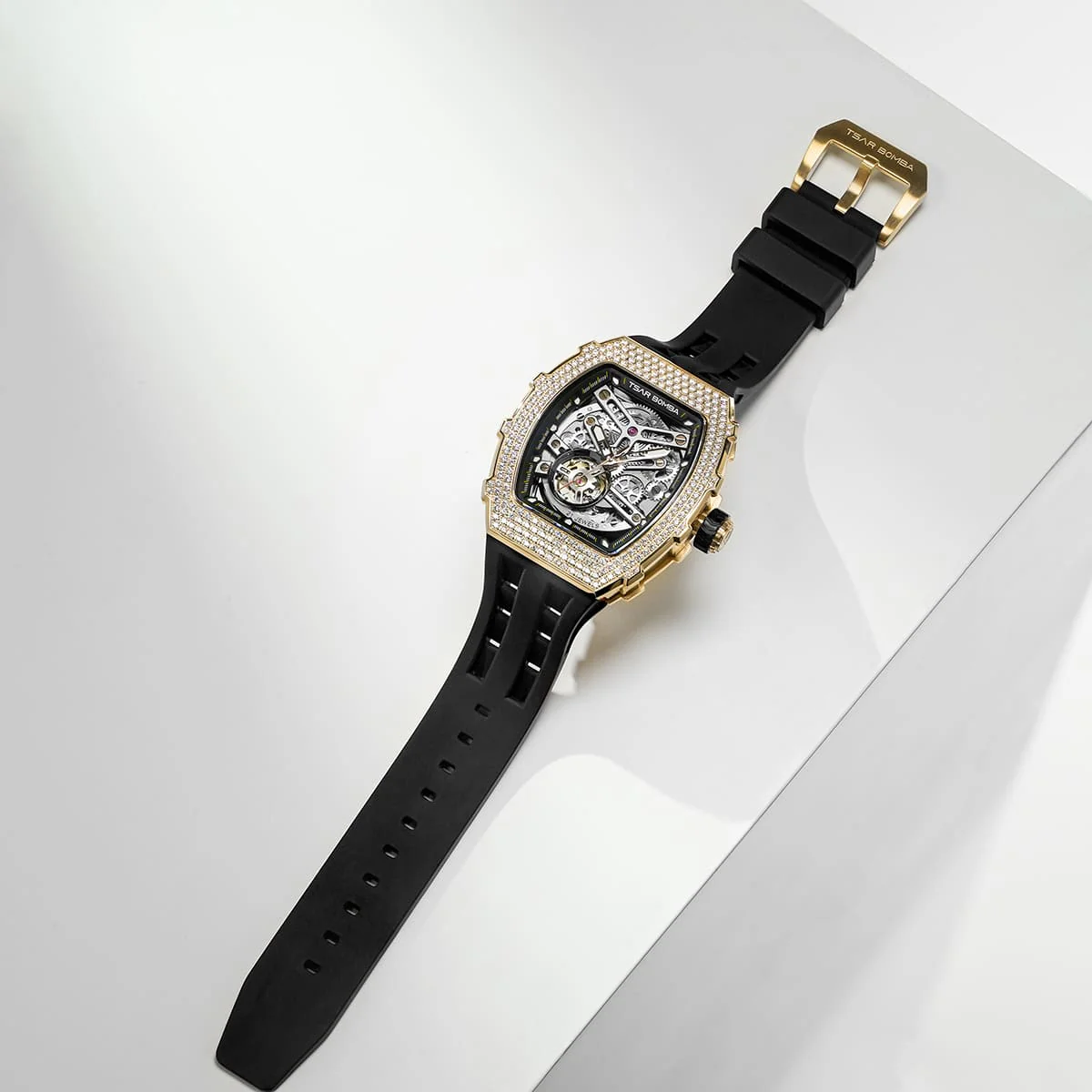 Elemental-Cubic Zirconia Automatic Watch TB8208D - Image 7