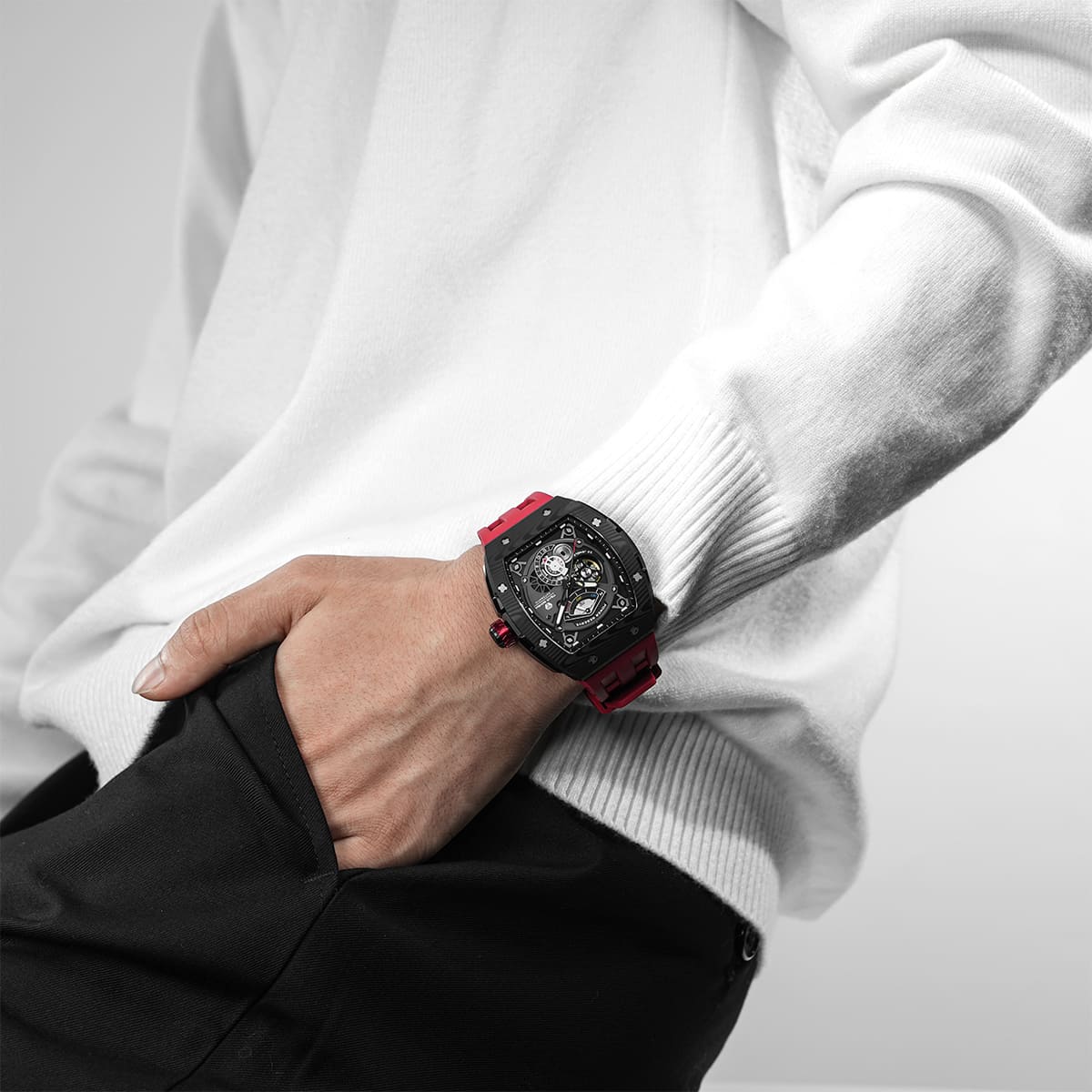 Elemental-Carbon Fiber Automatic Watch TB8210CF - Image 33