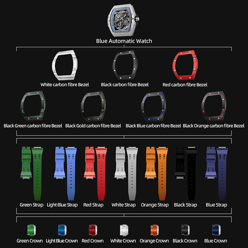 Atomic-Interchangeable Automatic Watch Combo Carbon Fiber - Image 20