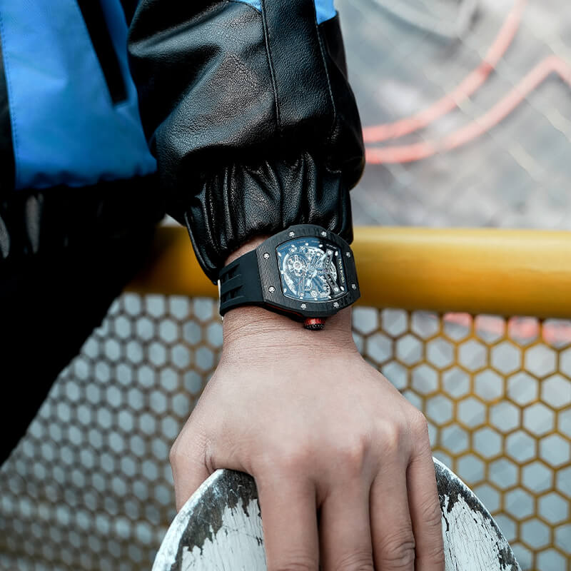 Atomic-Interchangeable Automatic Watch Combo Carbon Fiber - Image 8