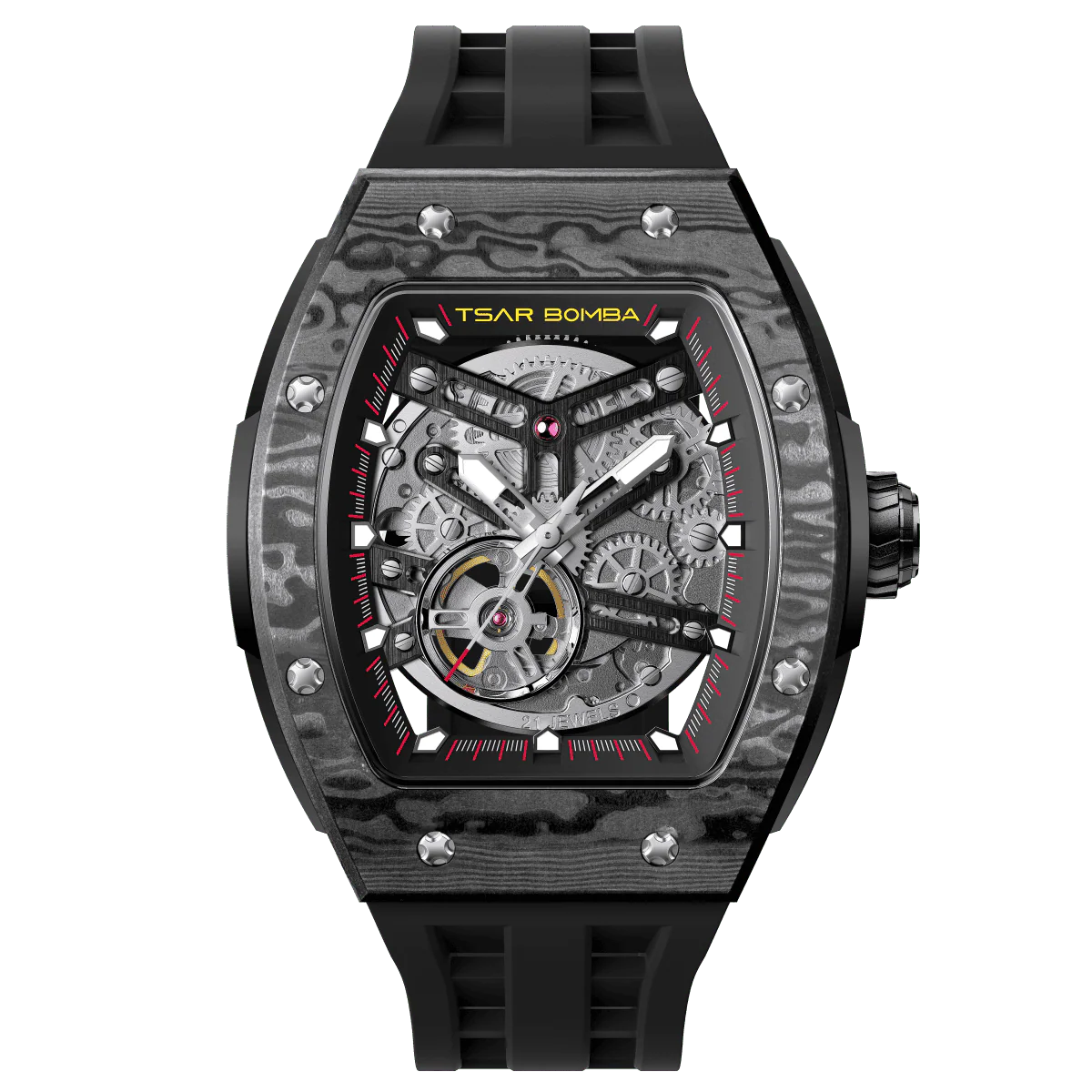 Elemental-Carbon Fiber Automatic Watch TB8228CF - Image 8